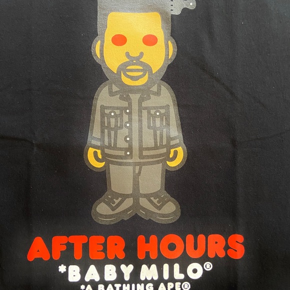 The Weeknd BAPE Baby MILO After Hours Shirt - Picture 5 of 10